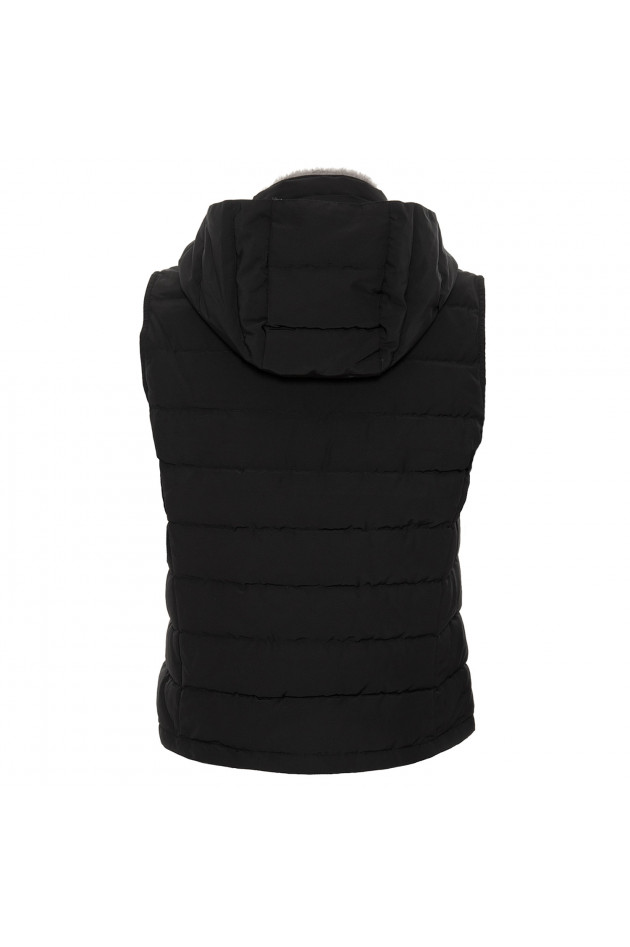 Witty Knitters Daunengilet in Schwarz