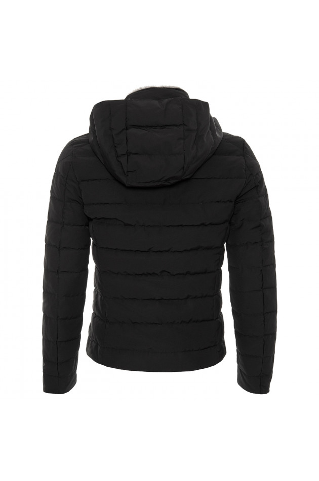 Witty Knitters Daunenjacke in Schwarz