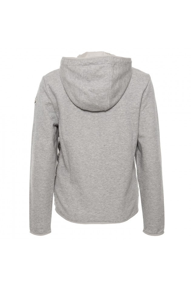 Moncler Daunenjacke mit Strickeinsätzen in Grau