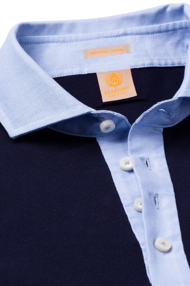 Depavory Poloshirt BERGAMO in Navy/Blau