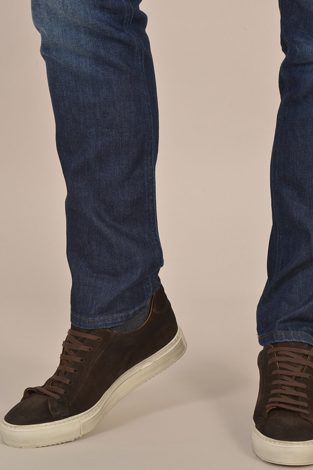 Doucal´s Sneakers aus Veloursleder in Braun