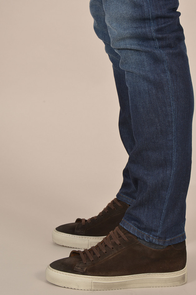 Doucal´s Sneakers aus Veloursleder in Braun
