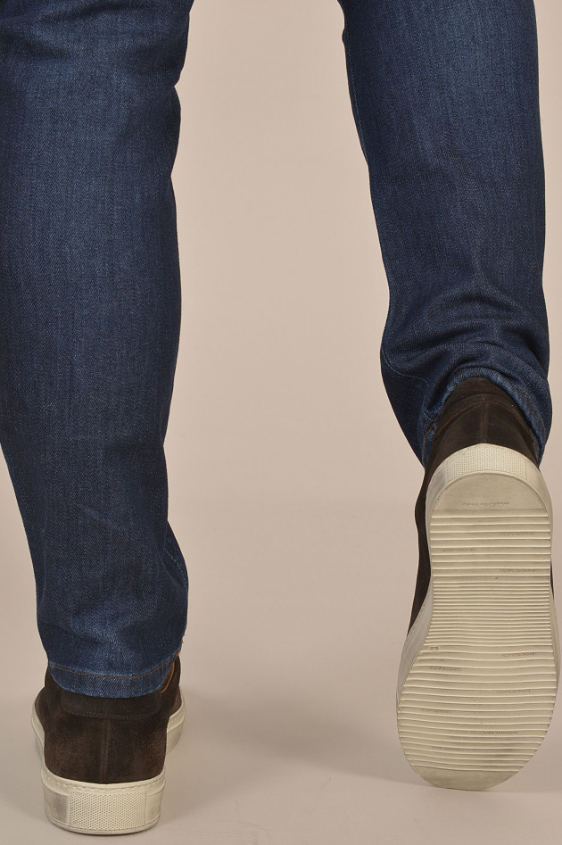 Doucal´s Sneakers aus Veloursleder in Braun