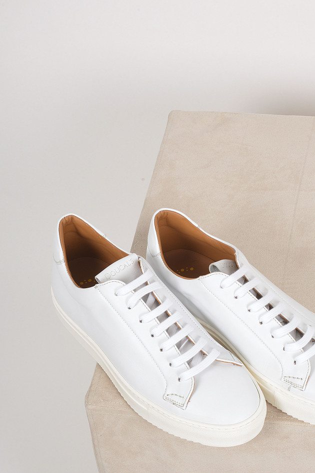 Doucal´s Sneakers aus Leder in Weiß