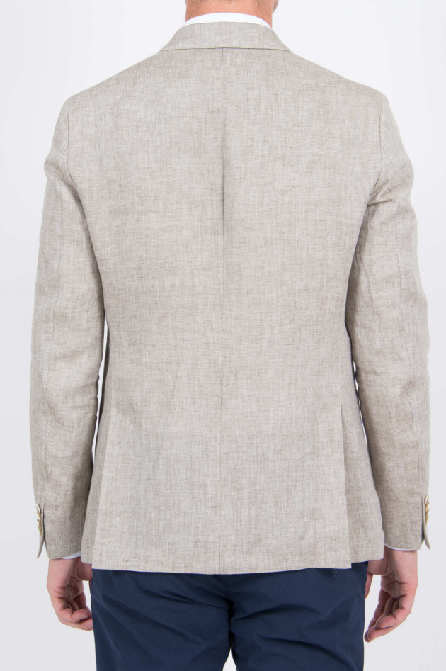Dressler Leinen Sakko in Beige meliert