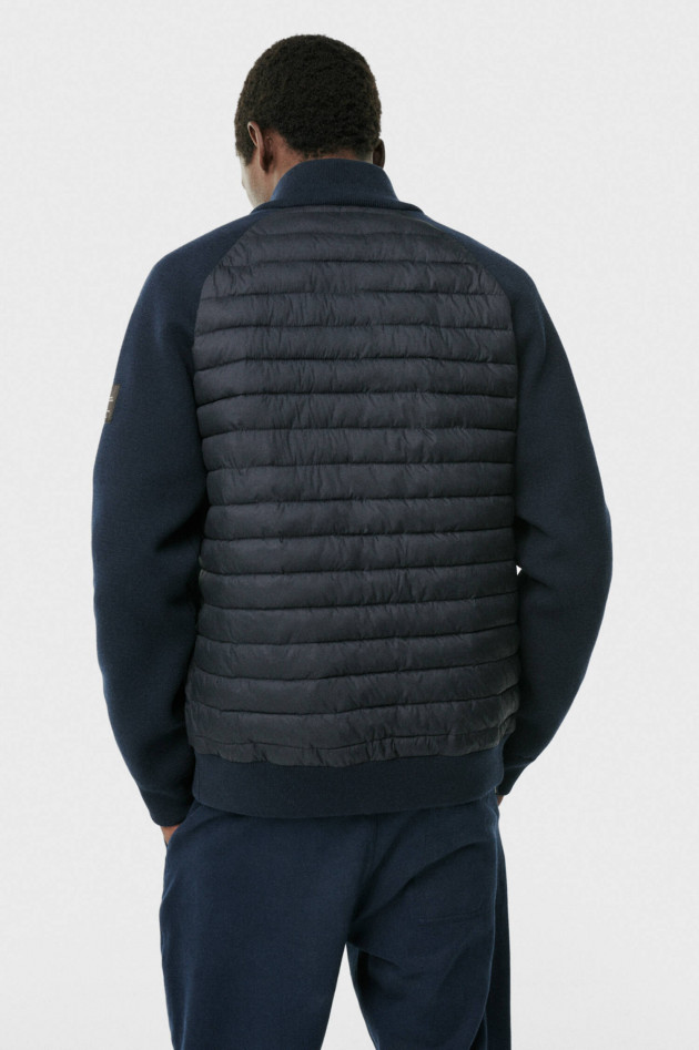 Ecoalf Steppjacke BEAMON mit Strickarm in Navy