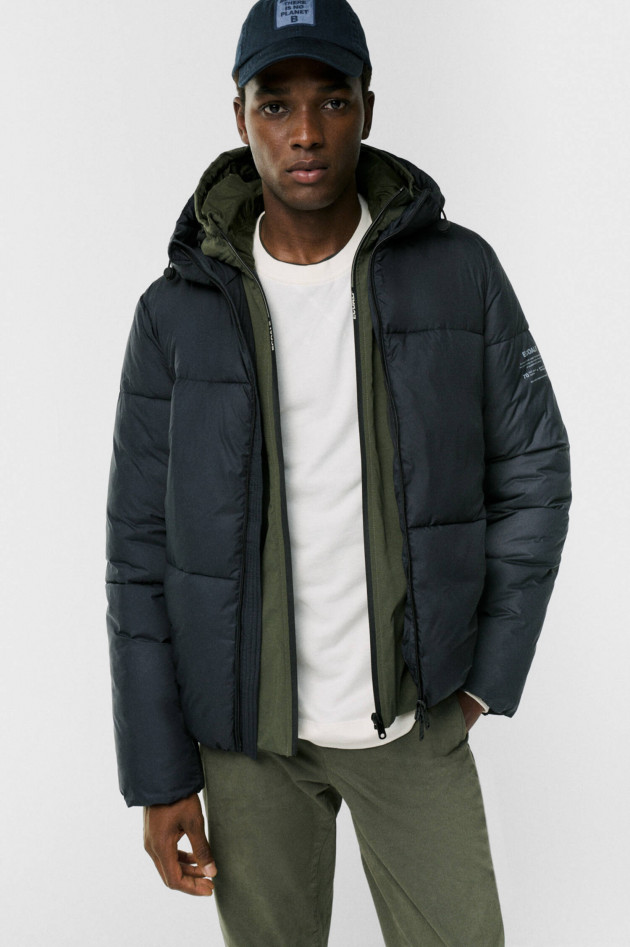 Ecoalf Vegane Steppjacke HOXA in Navy