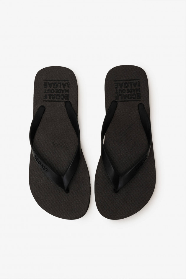 Ecoalf Flip Flops ALGAE in Schwarz