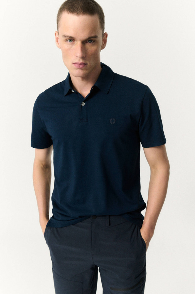 Ecoalf Piqué-Polo TED in Navy
