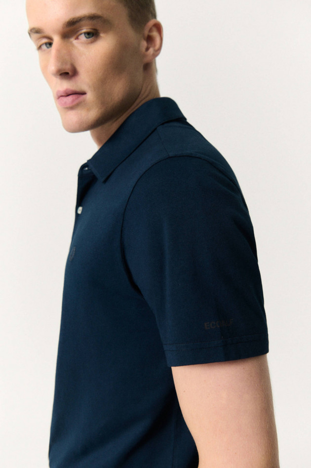 Ecoalf Piqué-Polo TED in Navy