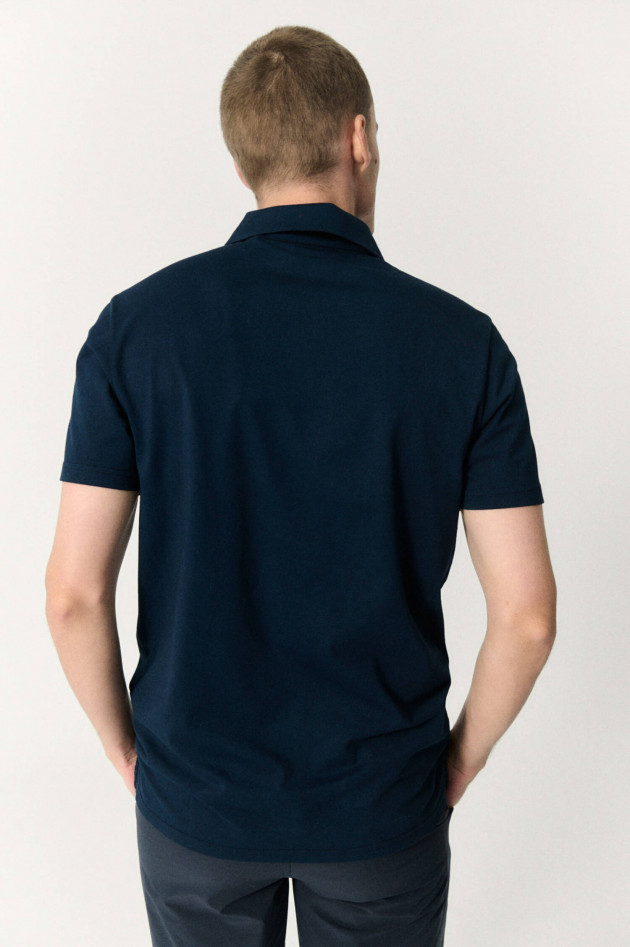 Ecoalf Piqué-Polo TED in Navy