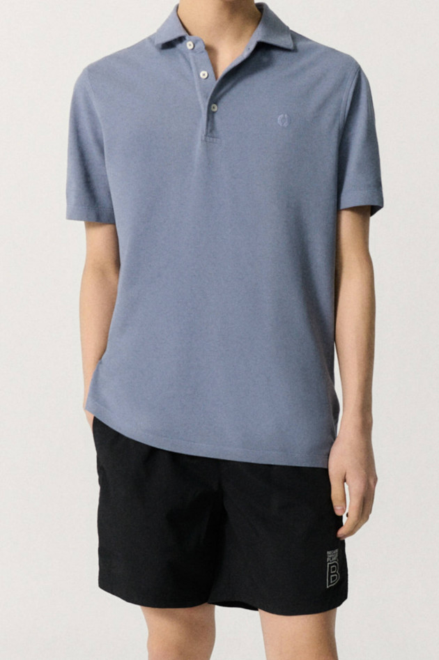Ecoalf Piqué-Polo TED in Rauchblau