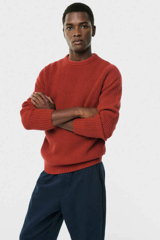 Ecoalf Strickpullover Trim in Chilli Rot