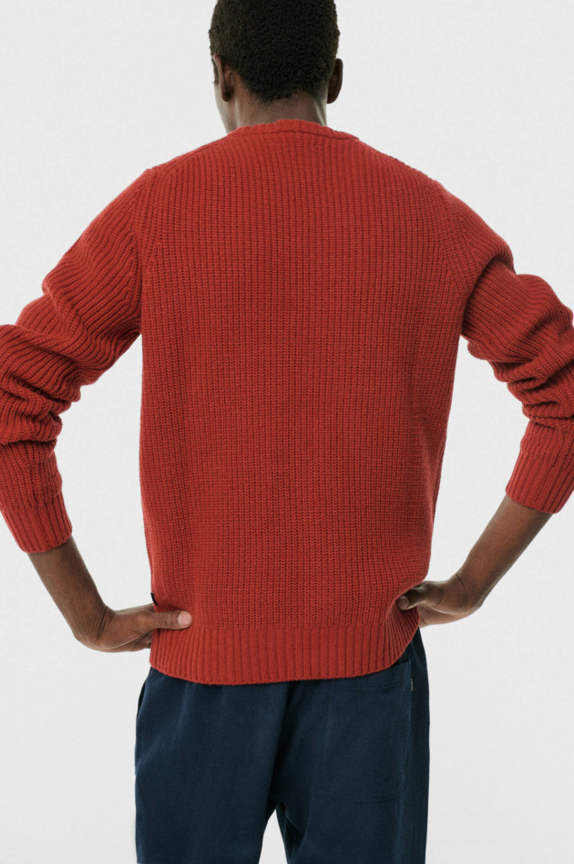 Ecoalf Strickpullover Trim in Chilli Rot