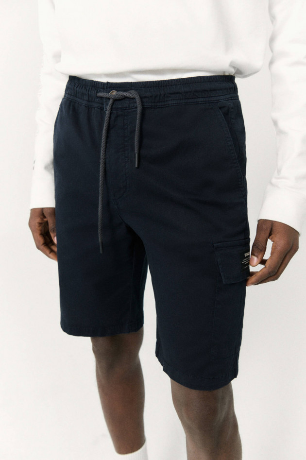 Ecoalf Short MOS mit Cargo-Tasche in Navy