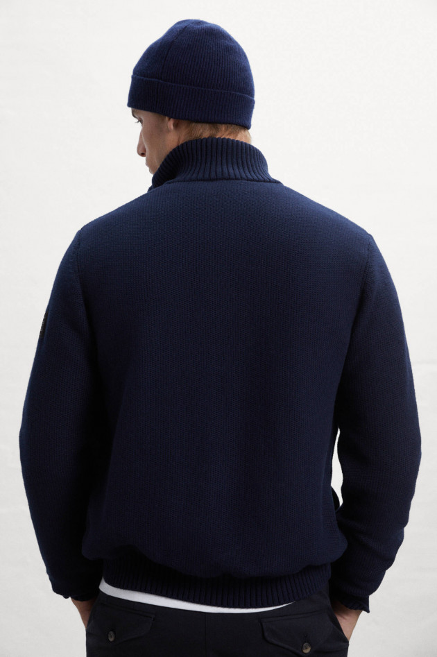 Ecoalf Gefütterte Strickjacke TROCAALF in Navy