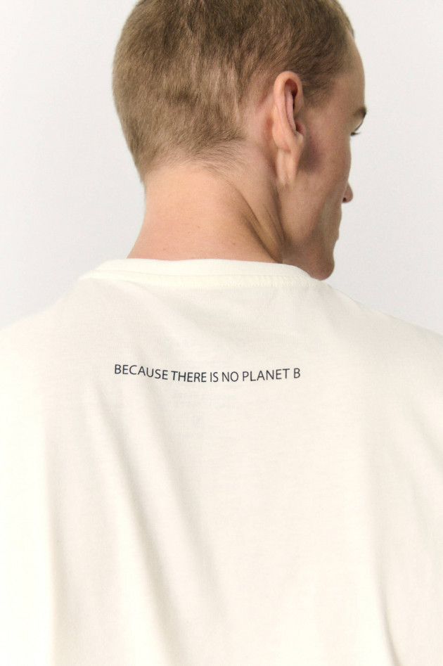 Ecoalf T-Shirt WESTI mit Statement-Print in Offwhite