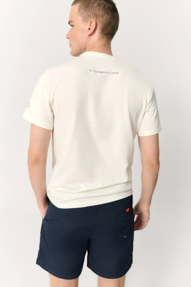 Ecoalf T-Shirt WESTI mit Statement-Print in Offwhite