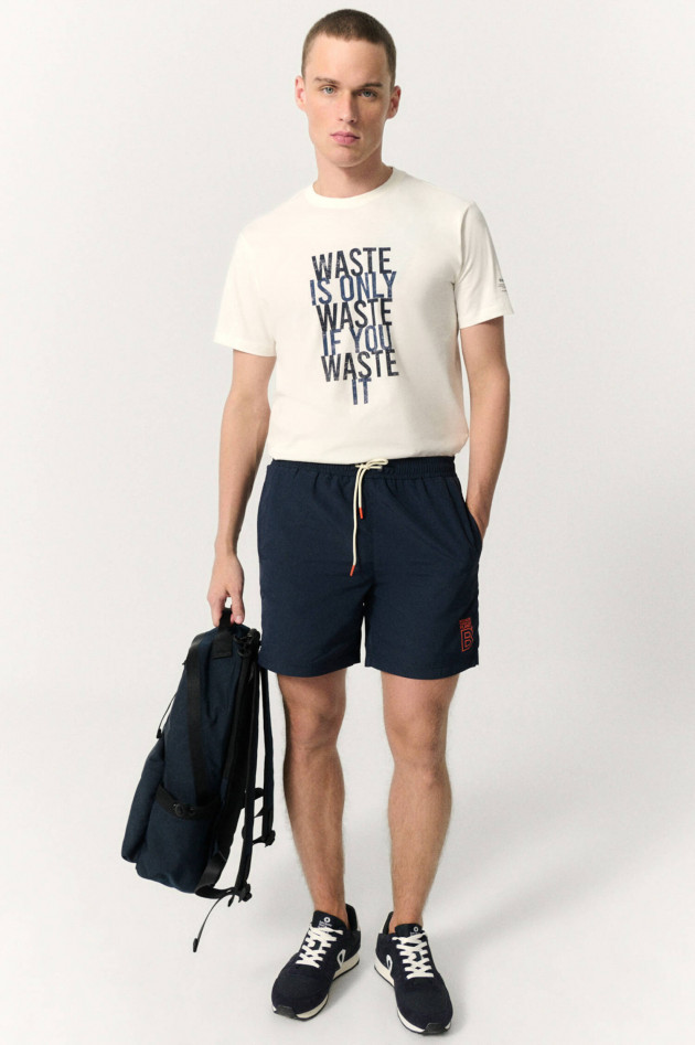 Ecoalf T-Shirt WESTI mit Statement-Print in Offwhite