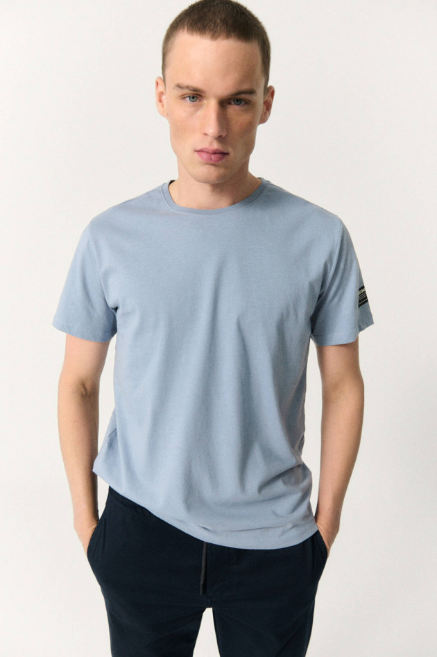 Ecoalf Basic T-Shirt VENT in Rauchblau