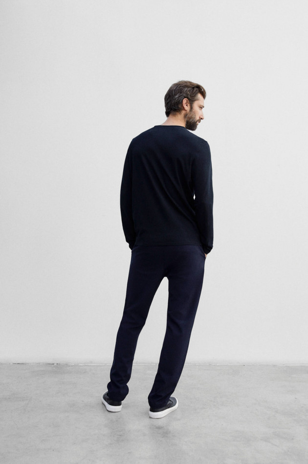 Ecoalf Basic Longsleeve BERTO in Navy