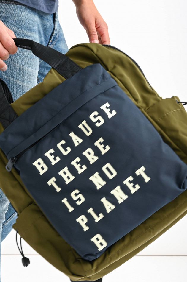Ecoalf Rucksack TAKALF in Oliv/Blau
