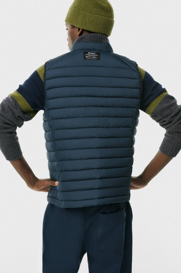 Ecoalf Nachhaltiges Stepp-Gilet CARDIFF in Navy