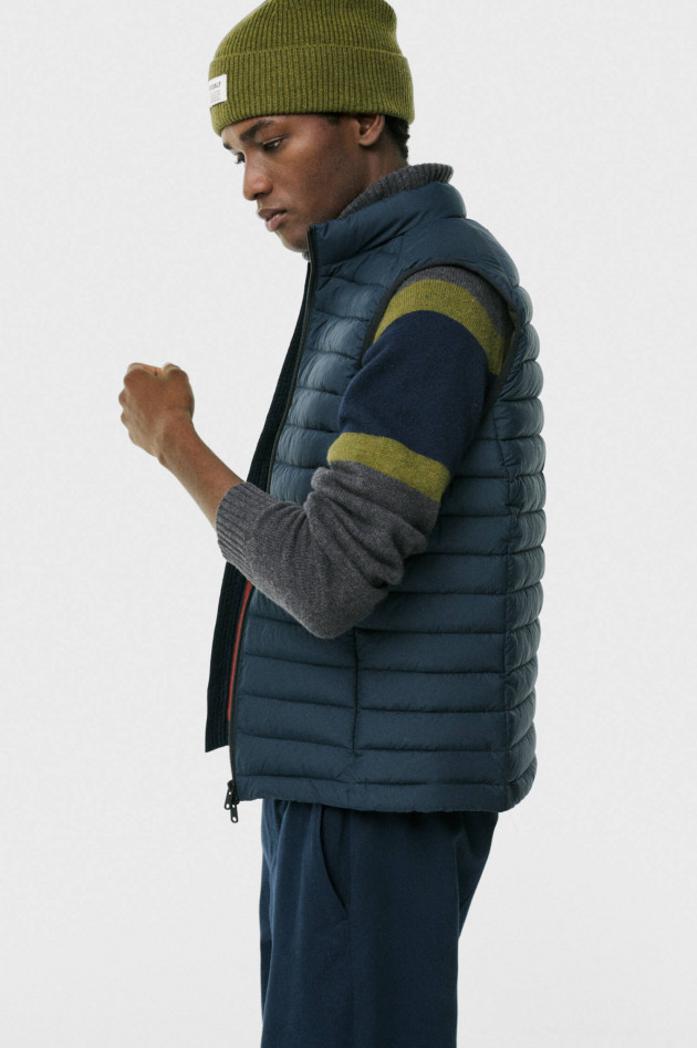 Ecoalf Nachhaltiges Stepp-Gilet CARDIFF in Navy