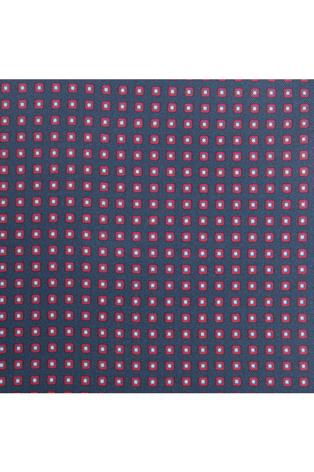 Pelo Einstecktuch in Blau gemustert
