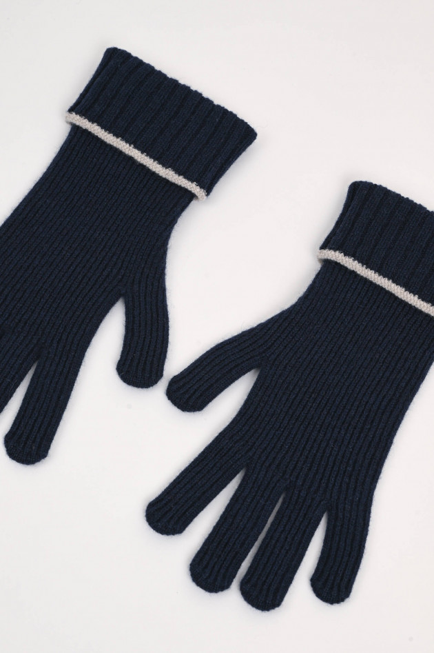 Eleventy Cashmere Handschuhe in Navy