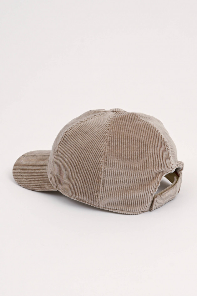 Eleventy Base Cap aus Cord in Beige