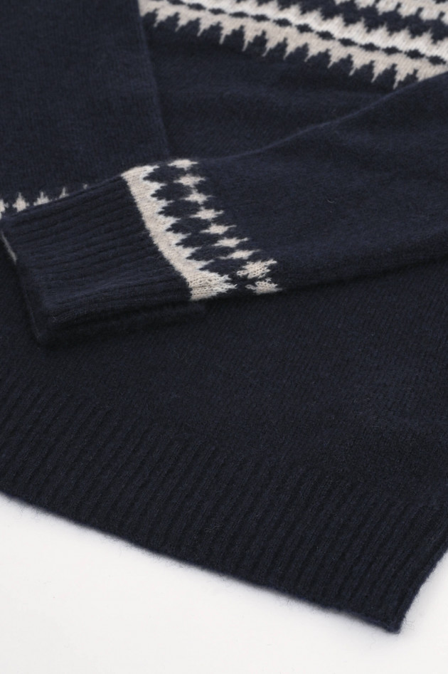 Eleventy Cashmix Pullover in Navy