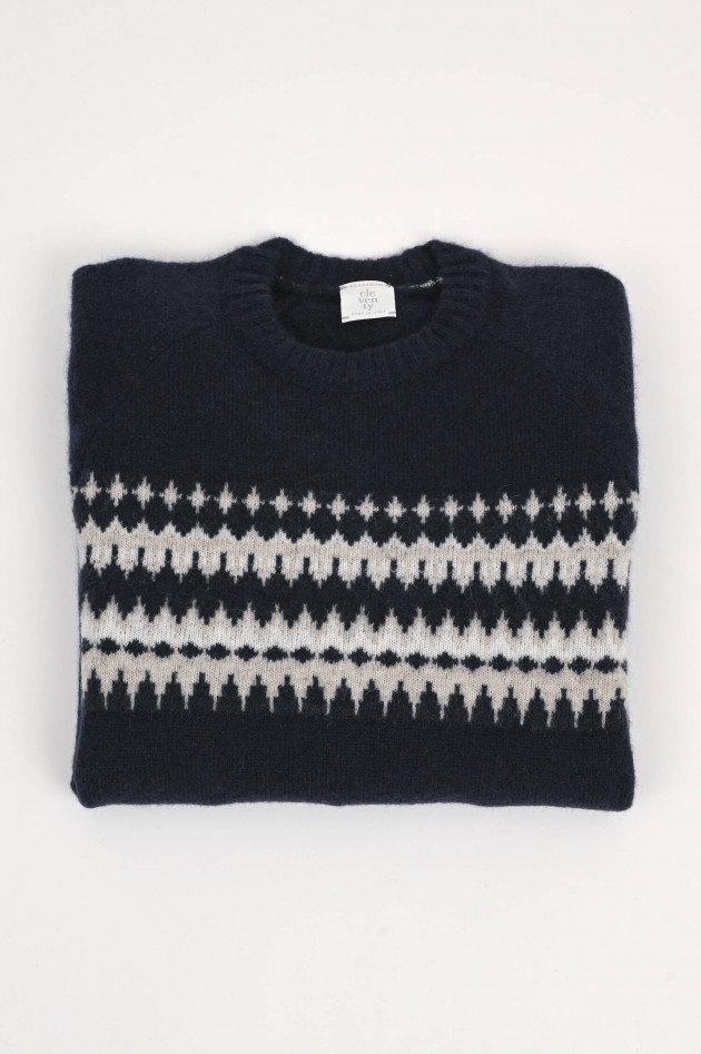 Eleventy Cashmix Pullover in Navy