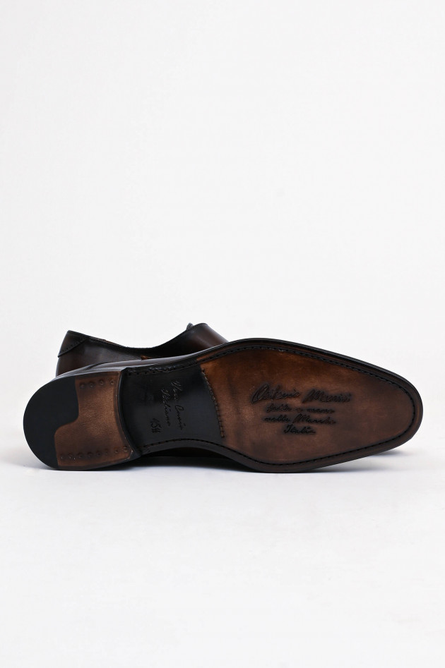 Elia Maurizi Monk-Strap Loafer in Dunkelbraun