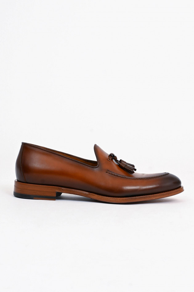 Elia Maurizi Tassel Loafer in Braun