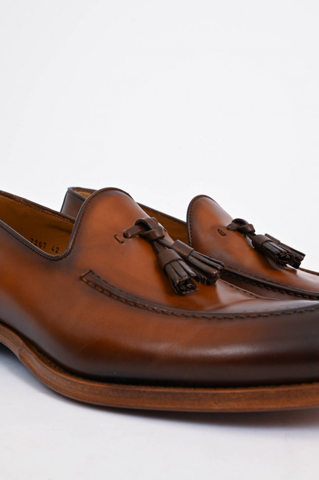 Elia Maurizi Tassel Loafer in Braun