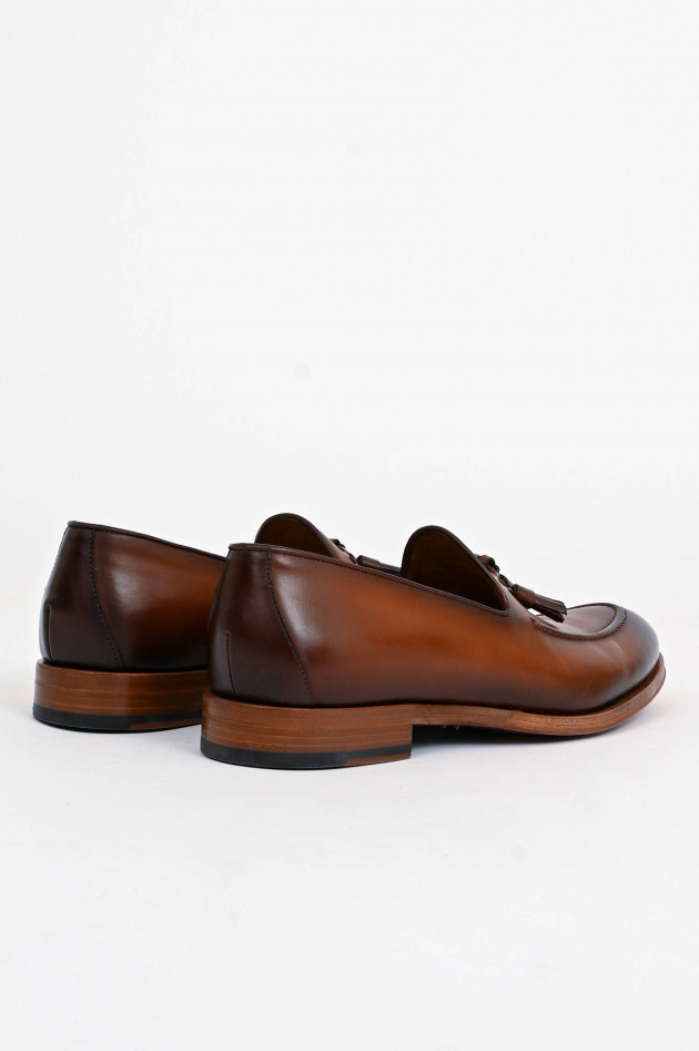 Elia Maurizi Tassel Loafer in Braun