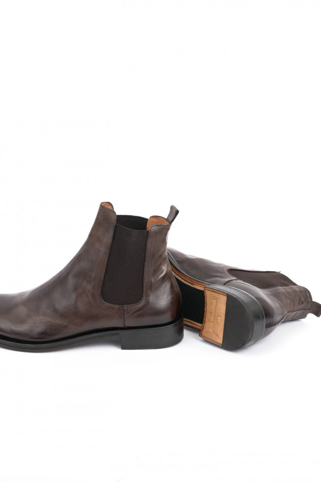 Elia Maurizi Chelsea Boot in Mahagoni Braun