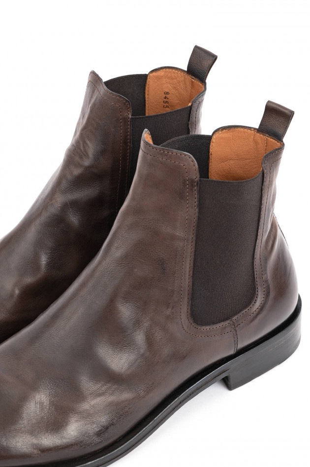 Elia Maurizi Chelsea Boot in Mahagoni Braun