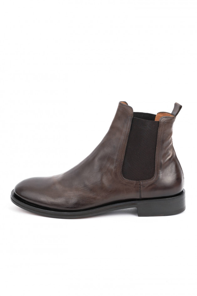 Elia Maurizi Chelsea Boot in Mahagoni Braun