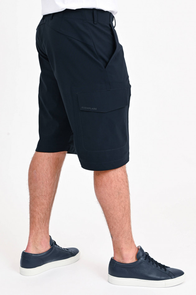 Esemplare Elastische Cargoshorts in Navy