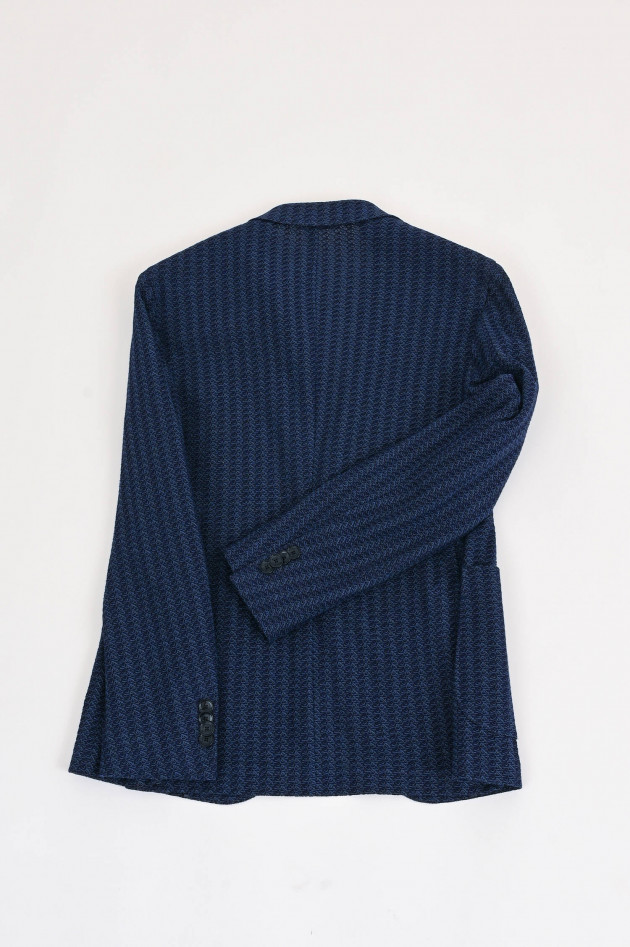 Etro Sakko aus Baumwolle mit Struktur in Blau