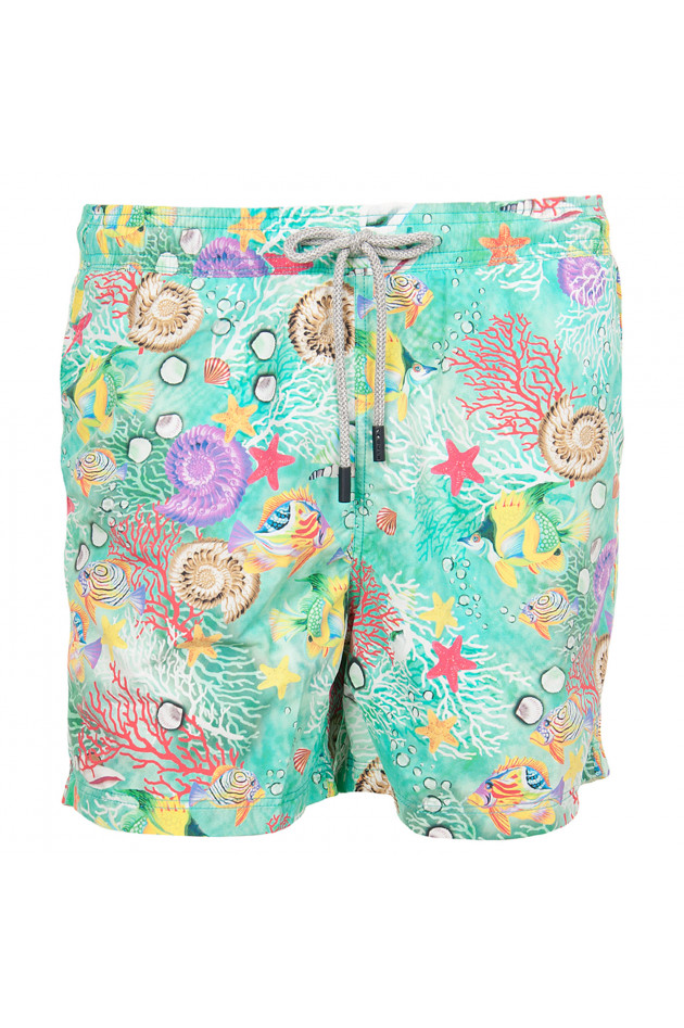 Etro Badehose in Türkis gemustert
