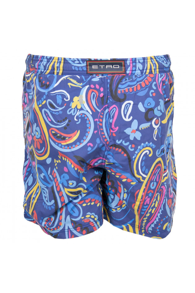 Etro Badehose in Blau gemustert