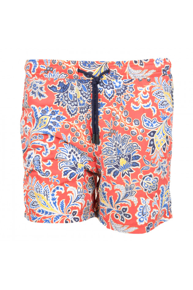 Etro Badehose in Rot gemustert