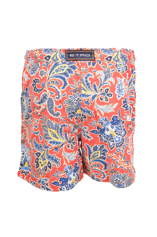 Etro Badehose in Rot gemustert
