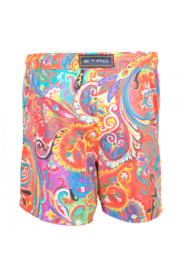 Etro Badehose in Rot gemustert