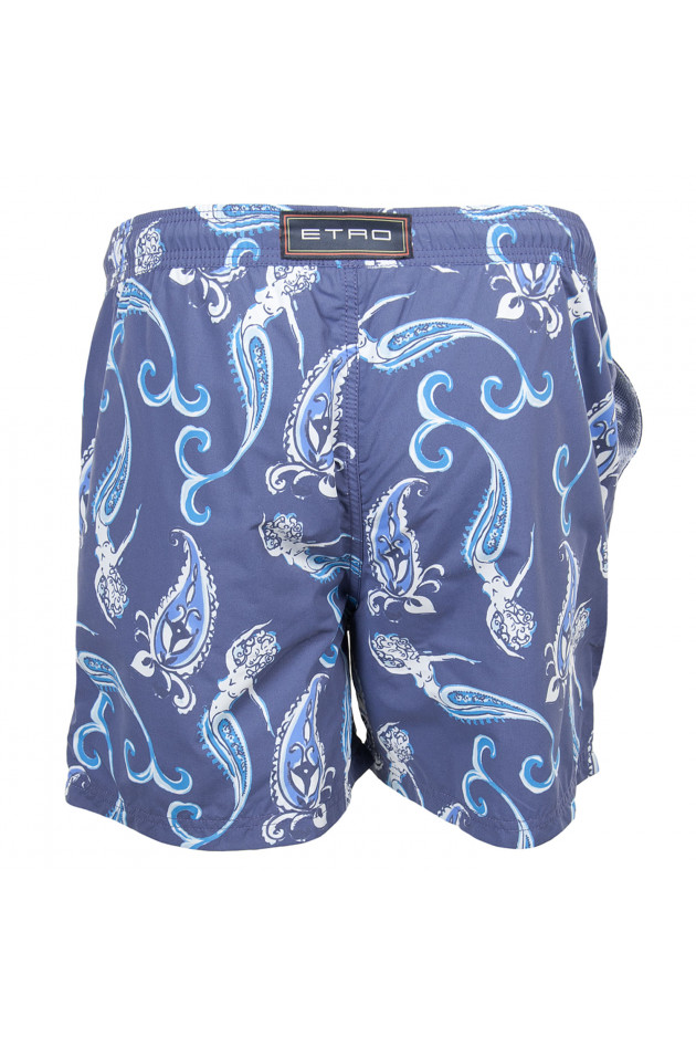 Etro Badehose in Blau gemustert
