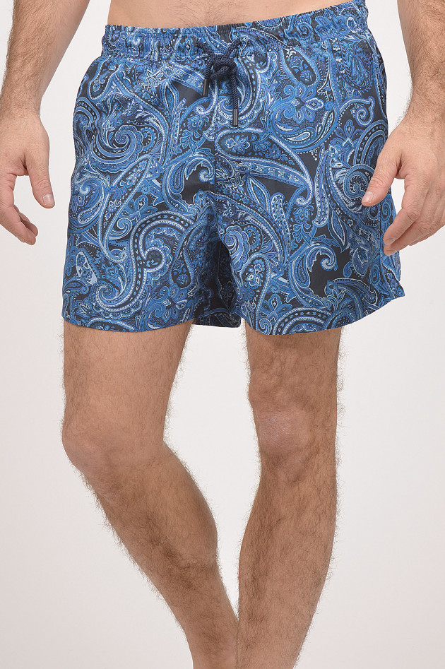 Etro Badehose in Blau gemustert