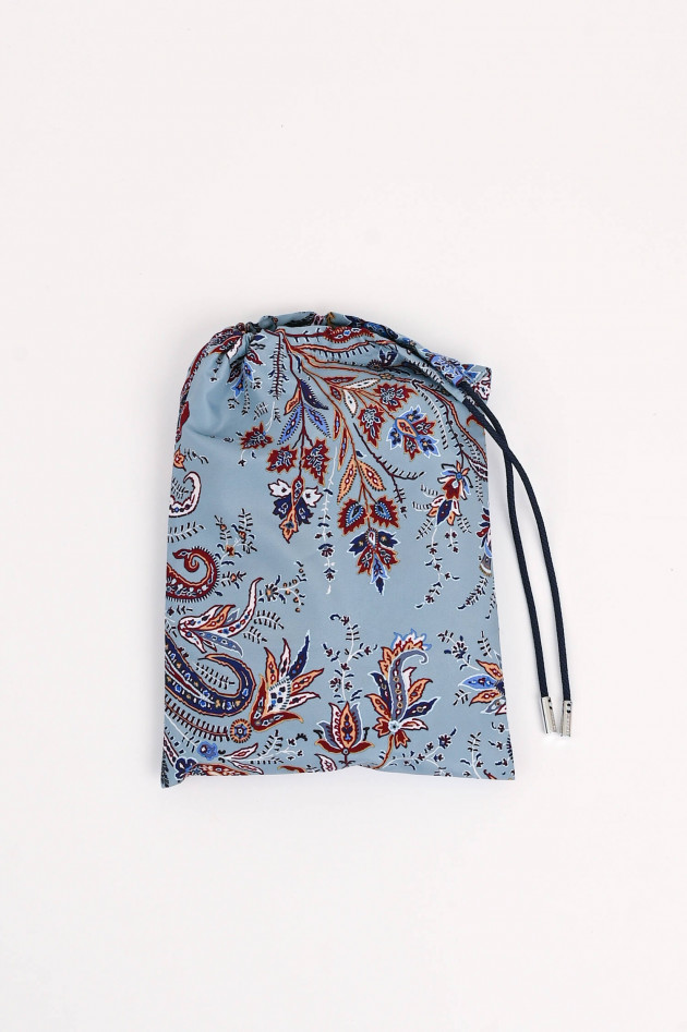 Etro Badeshorts mit Pesley-Print in Multicolor/Hellblau